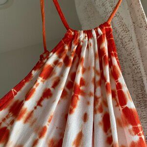 New YFB Young Fabulous & Broke Elie Trapeze Dress Tie Dye